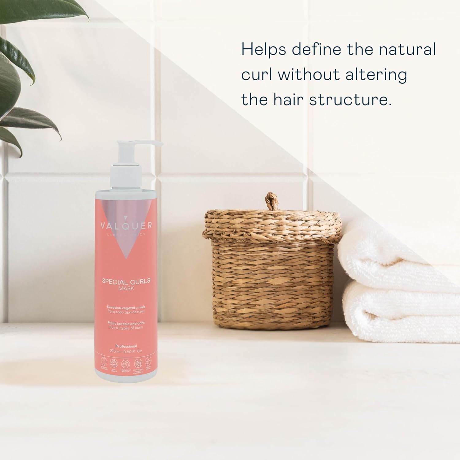 Valquer Professional Special Curl Mask for Curly Hair, Sulfate Free, Salt Free, Vegan Shampoo - Curly Girl Method, Up to 96% Natural Origin (290ml) : Amazon.co.uk: Beauty