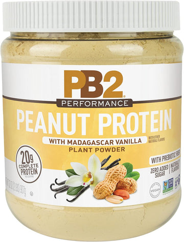 PB2 Performance Peanut Protein Powder with Madagascar Vanilla ? [2 lb/32 oz Jar] ? 20g of Vegan Plant Based Protein Powder, Non GMO, Gluten Free, Non Dairy