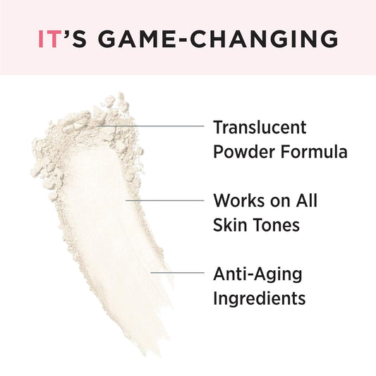 It Cosmetics Bye Bye Pores – Poreless Finish Loose Setting Powder Makeup – Translucent Blurring Powder For All Skin Tones – Face Powder With Peptides, Silk, Collagen & Antioxidants – 0.23 Oz