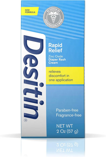 DESITIN Rapid Relief Diaper Rash Creamy Ointment 2 oz (Pack of 6) : Baby