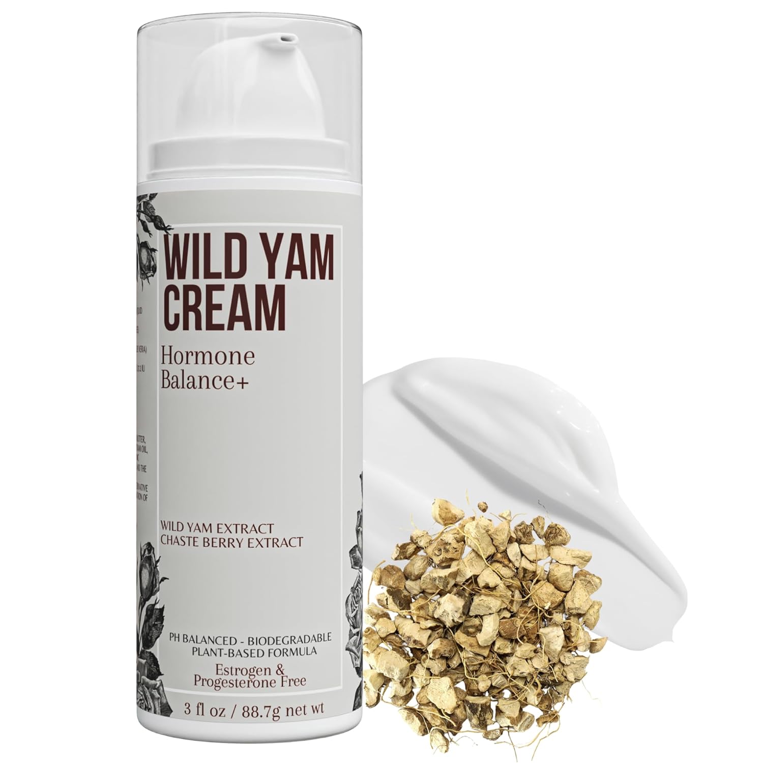 Hormone Balance Plus (3 oz Travel Size) - Wild Yam Cream for Women or Men