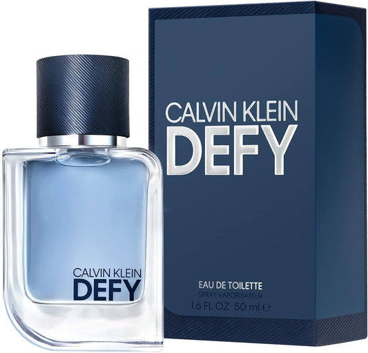 Calvin Klein Defy - Eau De Toilette For Men - Woody Fragrance With Notes Of Bergamot, Lavender Absolute And Vetiver Oil - Medium Longevity - 50Ml