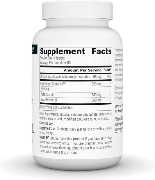 Source Naturals Phytosterol Complex With Beta-Sitosterol, Supports Healthy Cholesterol Levels*, 113 Mg - 180 Tablets