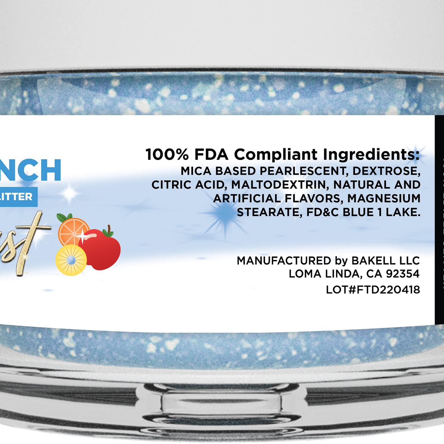 Bakell - Sour Fruit Punch Flavored Tinker Dust (8G, 1X Jar) Edible Glitter For Cakes, Cupcakes, Cake Pops, Gummies, Ice Cream And Cookies! : Grocery & Gourmet Food