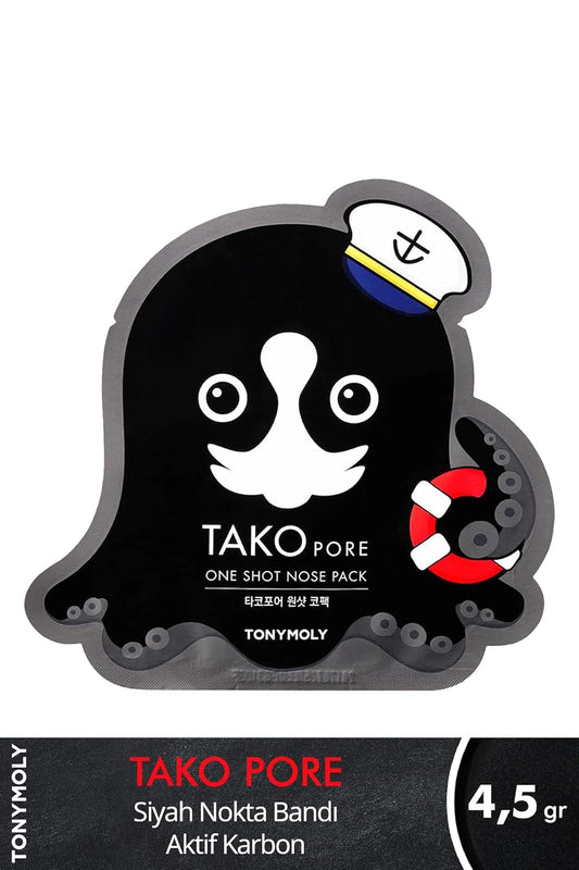 Tonymoly Tako Pore One Shot Nose Pack,Reduces Appearance Of Pores And Spots For Marine,Nose