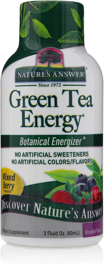 Nature'S Answer Green Tea Energy Shot With Mixed Berries | Dietary Supplement | No Artificial Colors, Avors Or Sweeteners (2  (Pack Of 12))