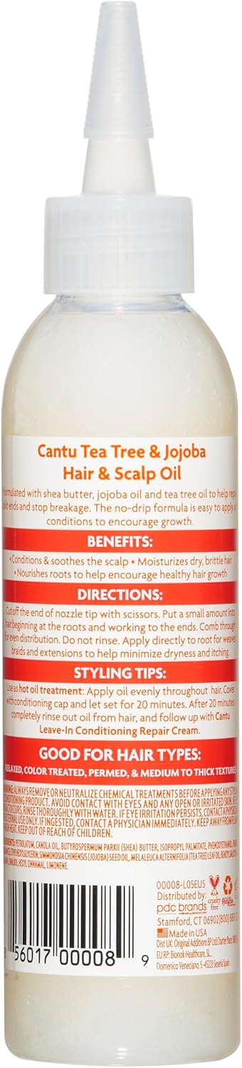 Cantu Tea Tree & Jojoba Hair & Scalp Oil 180Ml