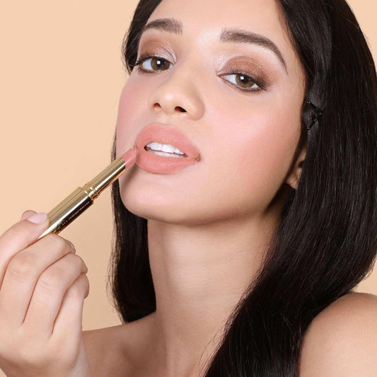 Mirenesse French Kiss Velvet Matte Lipstick In Nude Beige Shade, Hydrating Velvet Matte Finish With Vitamin C + Vitamin E, Vegan And Toxin Free, 1 .07 Oz