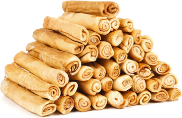 Mon2Sun Dog Rawhide Rolls Twist Sticks Dog Chew Treats Chicken Flavor For Puppy And Small Dogs, 40 CountPack Of 1