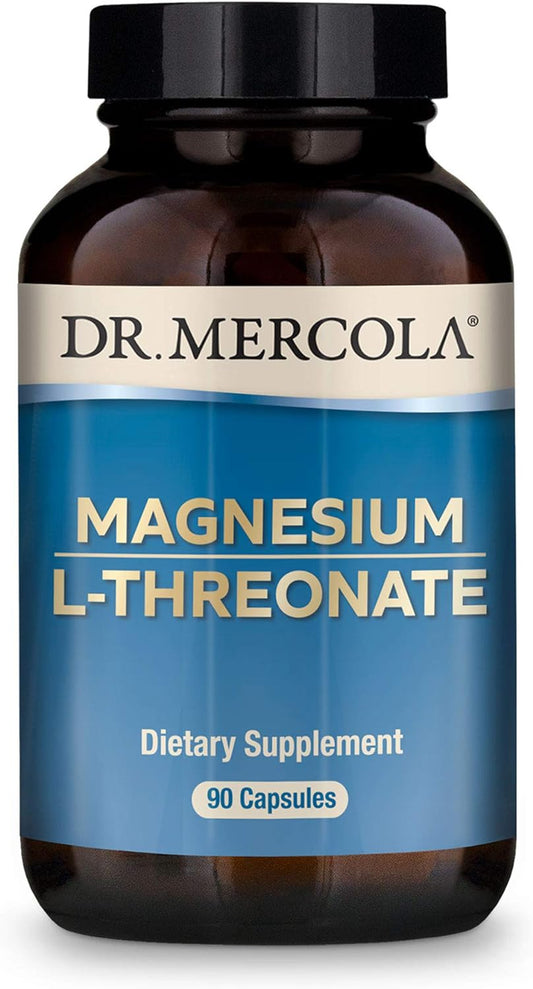 Dr. Mercola Magnesium L-Threonate & Calcium With D3 & K2, 30 Servings, Dietary Supplement, Bone Health, Non-Gmo