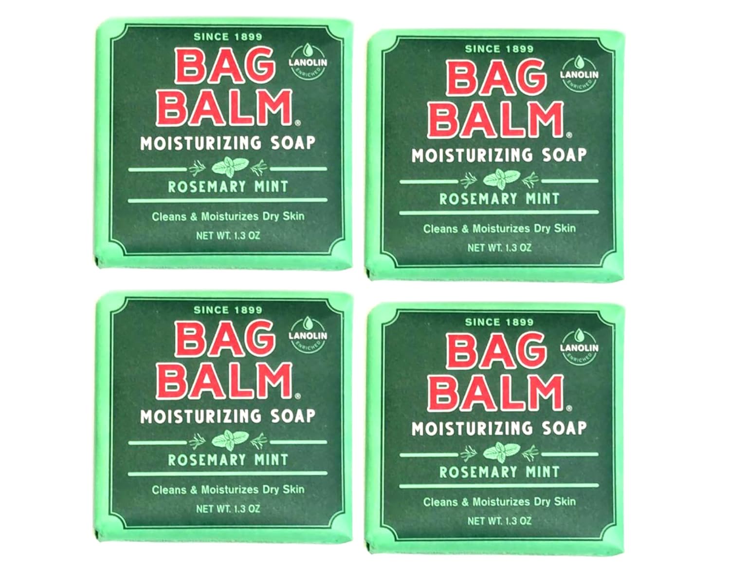 Bag Balm Moisturizing Soap Mini 1.3 Ounce Rosemary Mint (3)