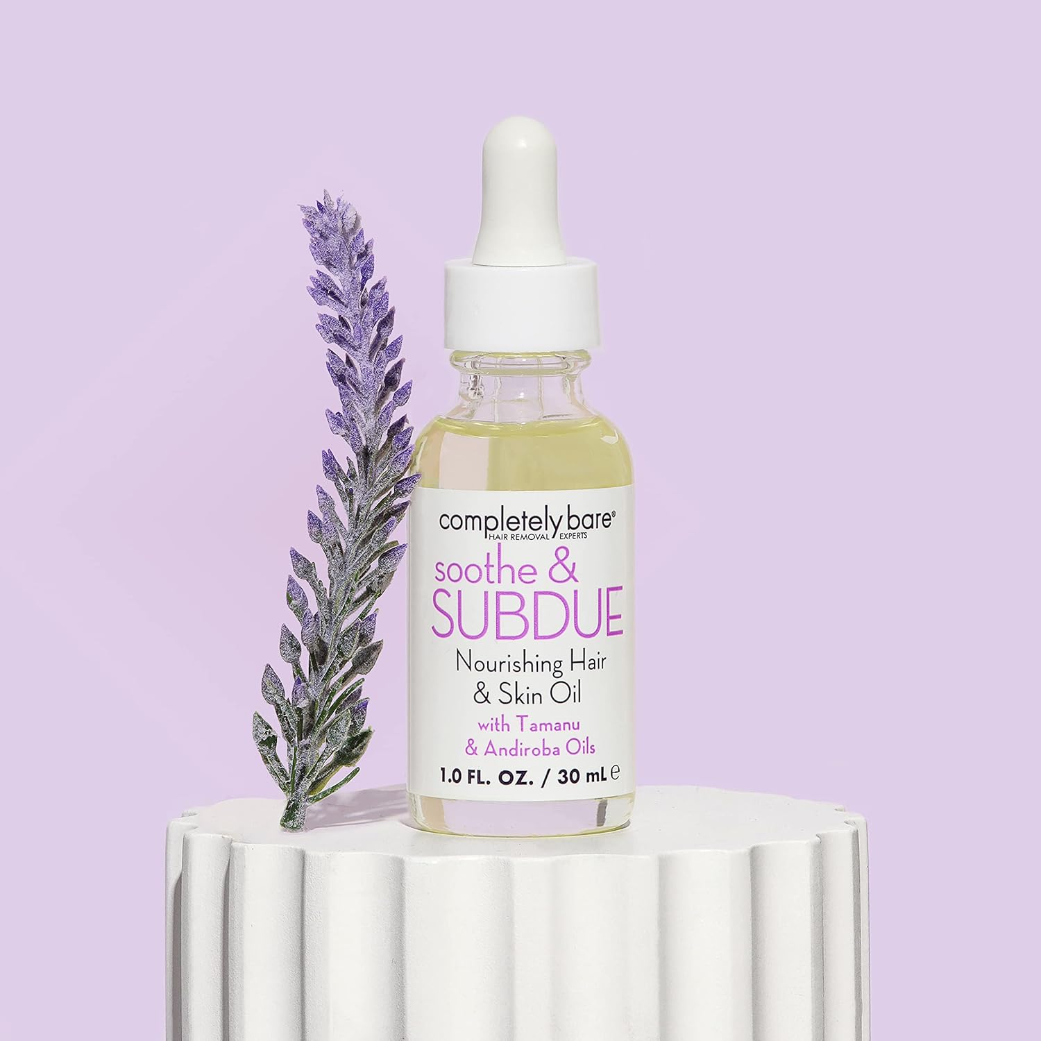 Completely Bare Soothe & Subdue Nourishing Hair & Skin Oil - Reparative Tamanu & Andiroba Oils : Beauty & Personal Care