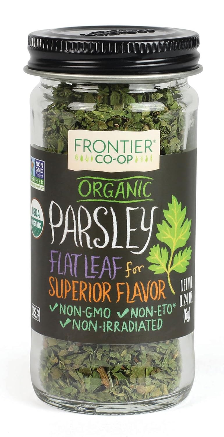 Frontier Organic Parsley Flakes, 0.24 Ounce (Pack Of 12)