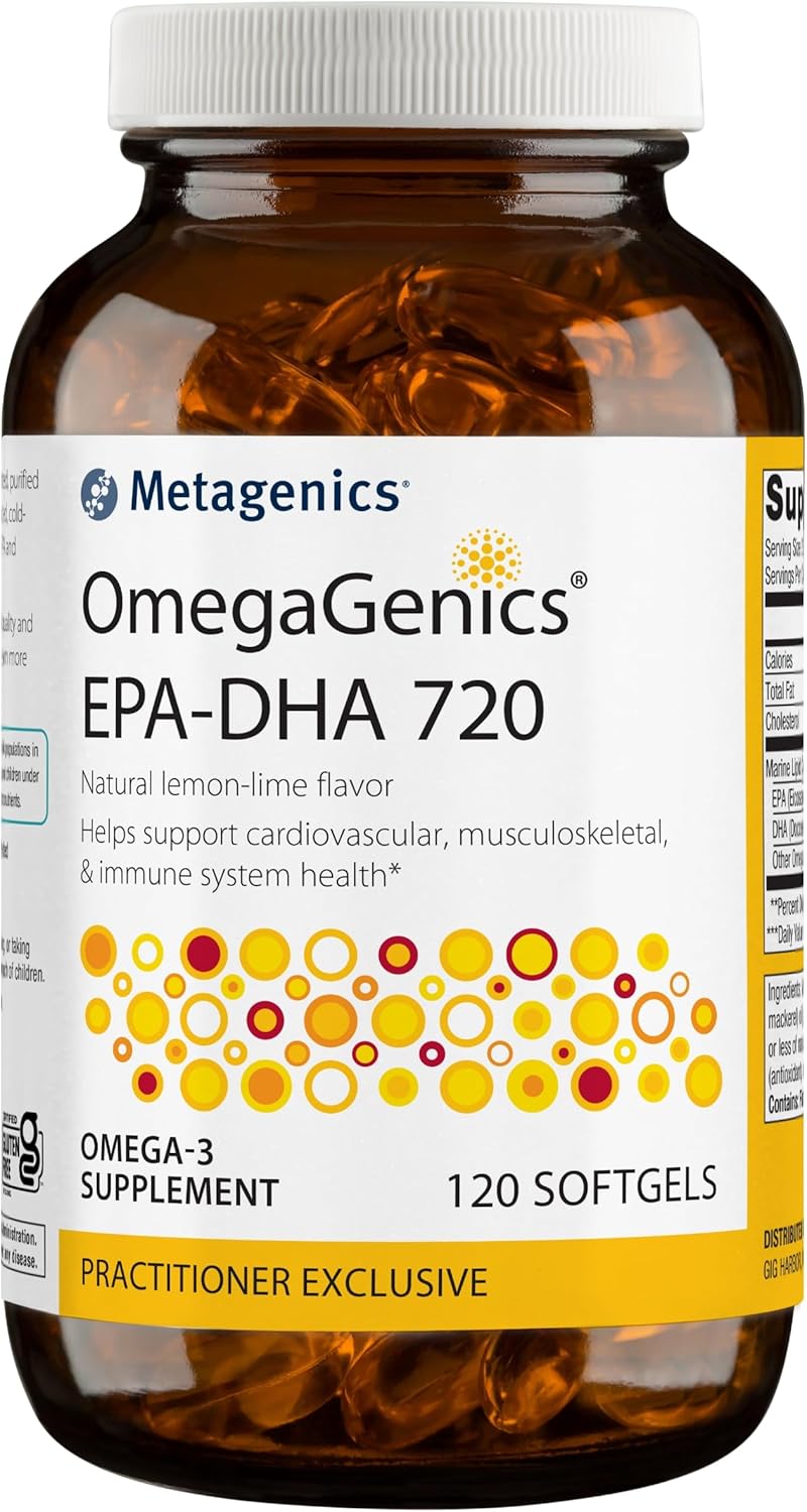 Metagenics Bundle - PhytoMulti Without Iron & OmegaGenics EPA-DHA 720-120 Tablets of PhytoMulti for Overall Health - 120 Softgels of EPA-DHA 720 for Heart, Musculoskeletal & Immune System Health* : Health & Household