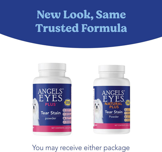 ANGELS' EYES NATURAL PLUS Tear Stain Prevention Beef Powder for Dogs | All Breeds | No Wheat No Corn | Daily Support for Eye Health | Proprietary Formula |Limited Ingredients | Net Content 75g