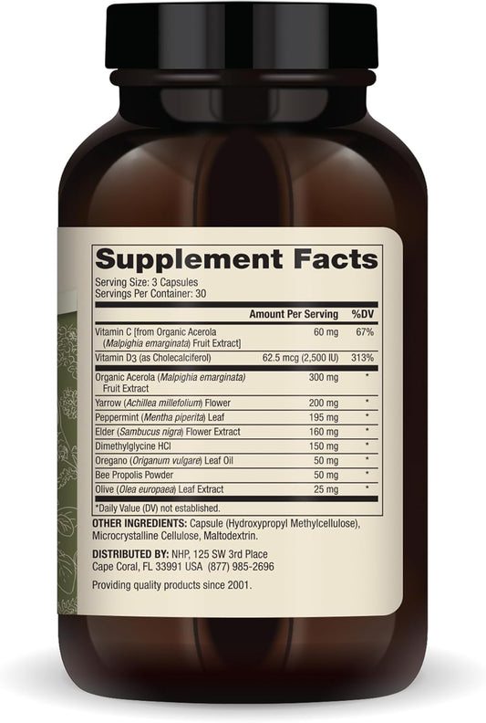 Dr. Mercola Herbal Immune Support, 30 Servings (90 Capsules), Dietary Supplement, Supports Immune Heath And Detoxification Processes, Non-Gmo