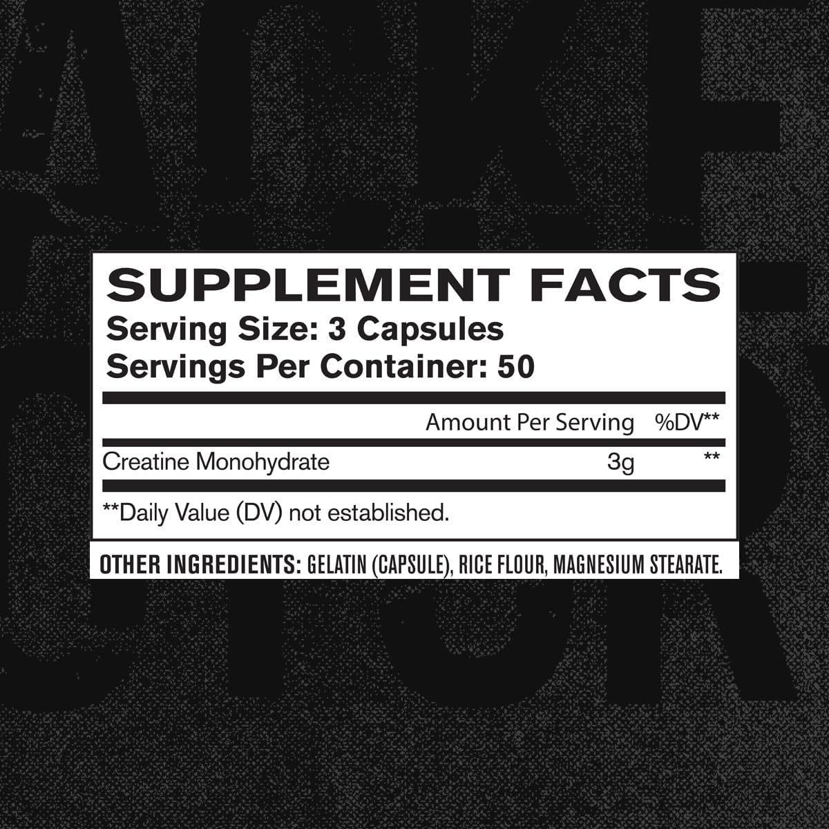 Jacked Factory Creatine Monohydrate Capsules - Creatine Pills For Muscle Growth, Increased Strength, Enhanced Energy Output And Improved Athletic Performance - 150 Capsules : Health & Household