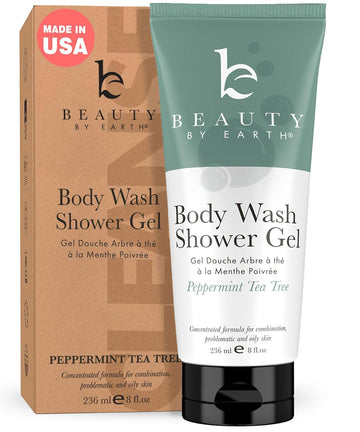 Vanilla Coconut Shower Gel Body Wash - Usa Made With Organic & Natural Ingredients, Moisturizing Cleansing Gel For Women, Gentle & Non Toxic Daily Wash For Sensitive Skin, Clean Body Soap Liquid