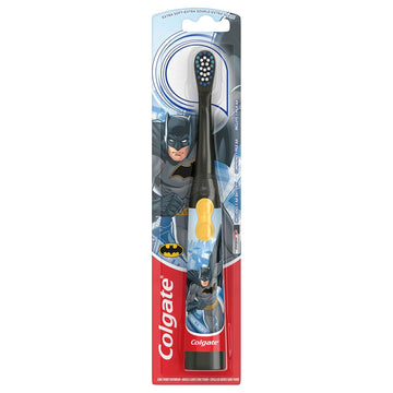 Colgate Kids Battery Powered Toothbrush, Batman, Extra Soft Toothbrush, Ages 3 And Up, 1 Pack , Colors May Vary