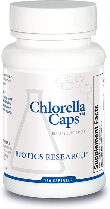 Biotics Research Chlorella Capsules Chlorella Supplements For Digestion, Detox, And Immune Support 180 Capsules