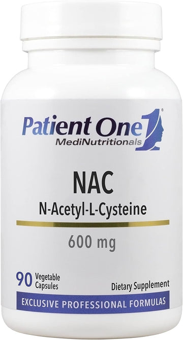 Patient One Nac (N-Acetyl Cysteine) 600 Mg | Supplement To Support Immune, Respiratory And Liver Health* | 90 Capsules