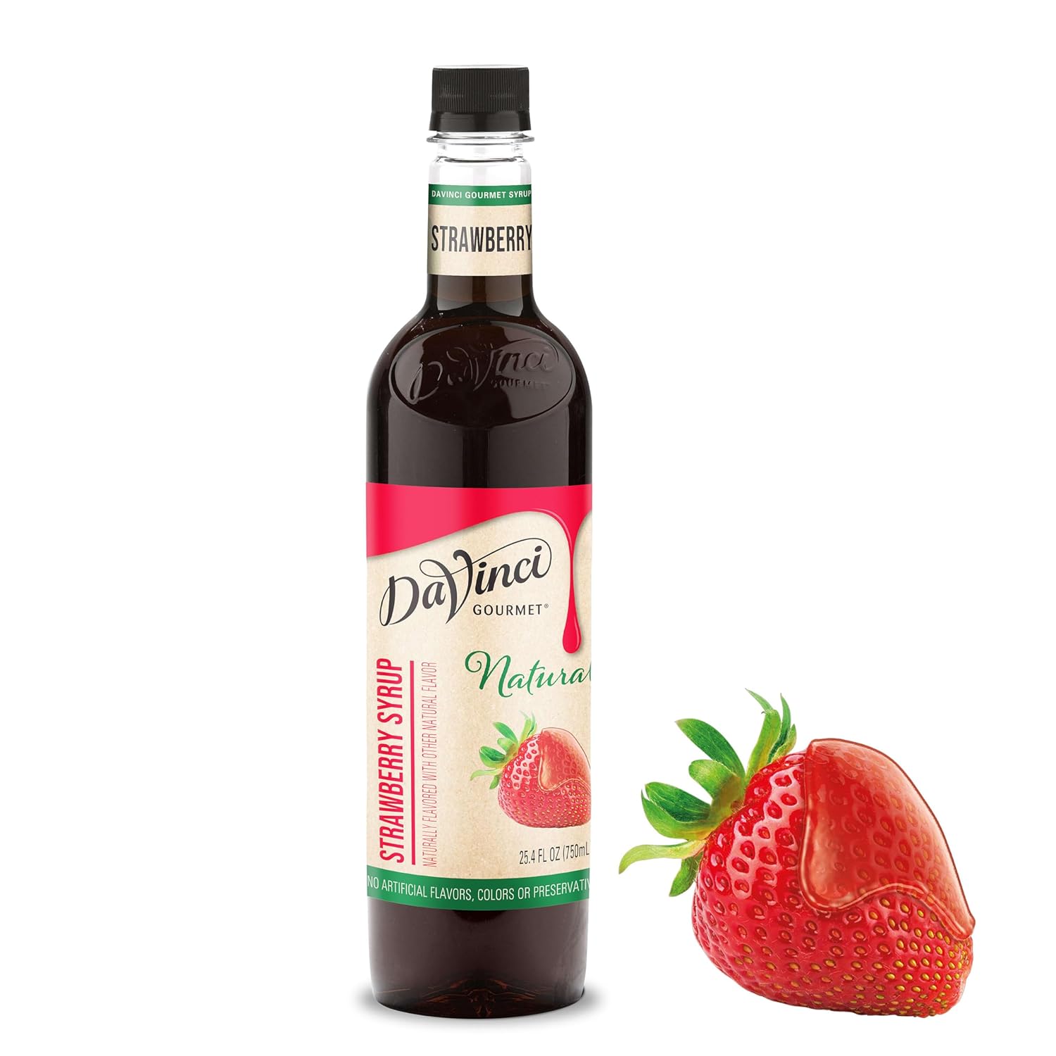 Davinci Gourmet Naturals Strawberry Syrup, 25.4 Fl Oz
