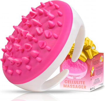 Scala Silicone Cellulite Massager, Bath Shower Scrubber Accessories, Bathroom Toys, Cellulite Remover, Body Massager Tool, Exfoliator, Fat Roller Use With Creams And Oils, Purple