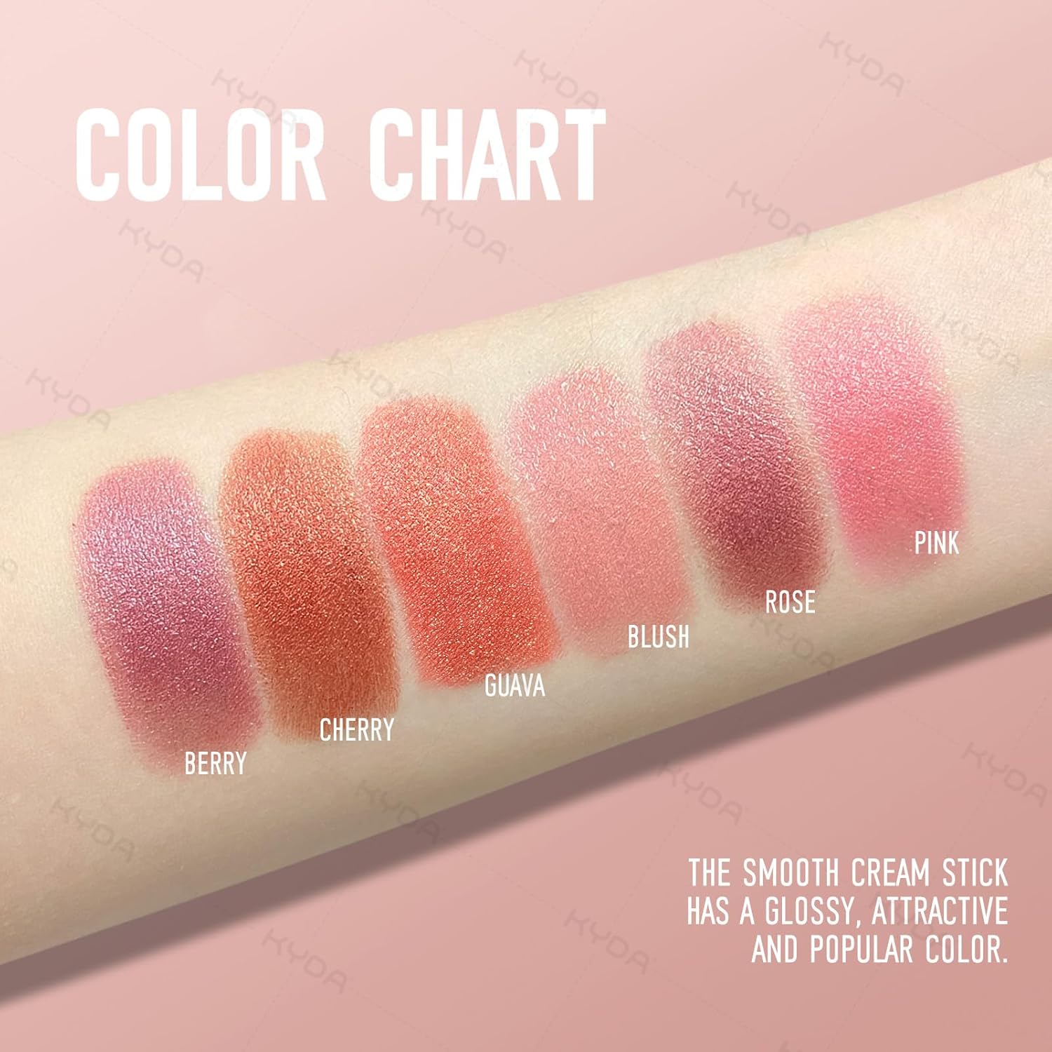 Kyda Mineral Color Balm, Spf 35, Creamy Blendable Color For Lips&Cheeks, Buildable Shimmer Finish, Lightweight Formula, Multiuse Makeup Stick, Berry : Beauty & Personal Care