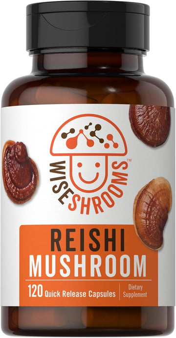 Carlyle Reishi Mushroom Capsules 5000 Mg | 120 Count | Non-Gmo And Gluten Free Extract Supplement | Wiseshroom