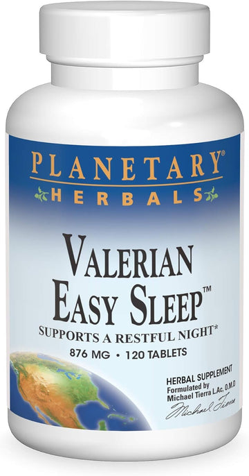 Planetary Herbals Valerian Easy Sleep 900mg - 120 Tablets