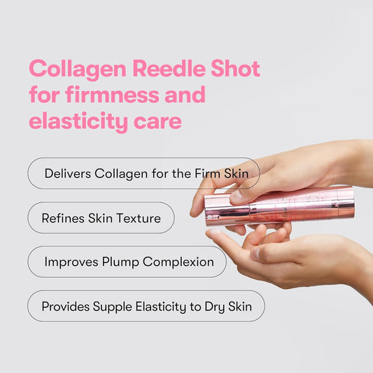 Vt Cosmetics Collagen Reedle Shot 100 1.69 Fl Oz&Collagen Reedle Shot 100 2-Step Hydrogel Mask 4Pcs