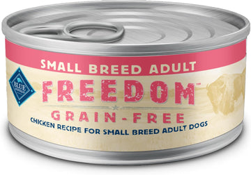 Blue Buffalo Freedom Grain-Free Small Breed Wet Dog Food, Supports High Energy Needs, Made In The Usa With Natural Ingredients, Chicken, 5.5-Oz Cans ( 24 Count)