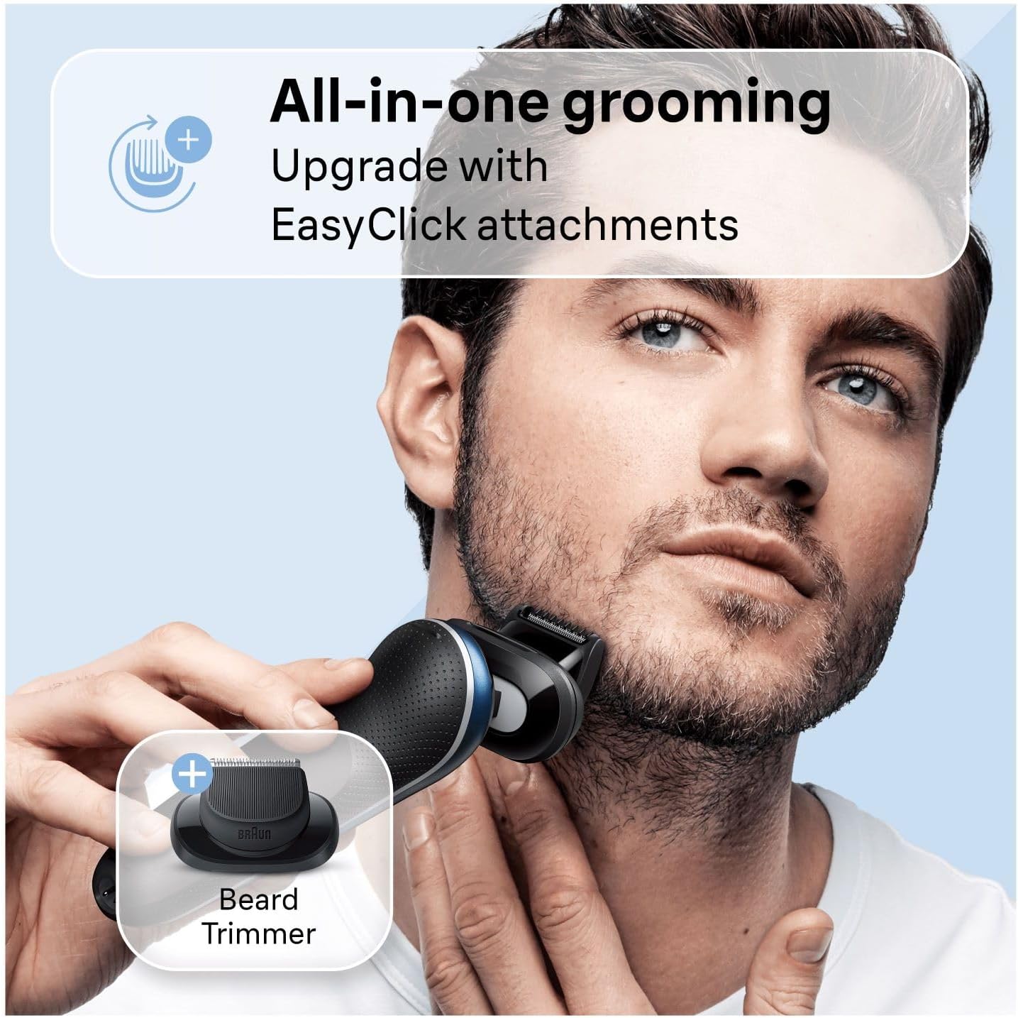 Braun Series 6 Electric Shaver for Men, Wet & Dry Razor with 4in1 SmartCare Center, Beard Trimmer & Body Groomer Attachments, 100% Waterproof, 60min Runtime, Made in Germany, Model 62-S7650CC, Silver : Amazon.co.uk: Health & Personal Care