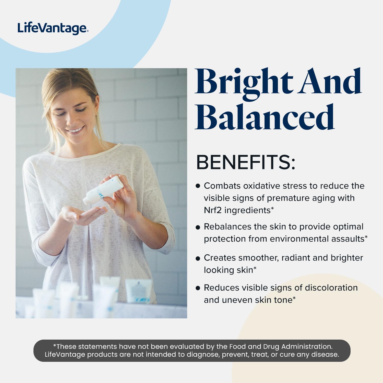 Lifevantage - Face Lotion Truescience Revitalizing - Adds Radiance To Dry Skin With Hybrid Serum, Facial Lotion And Nrf2 Actives - 100Ml : Beauty & Personal Care