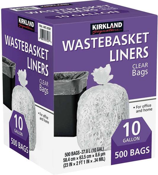 Kirkland Signature Clear Wastebasket 