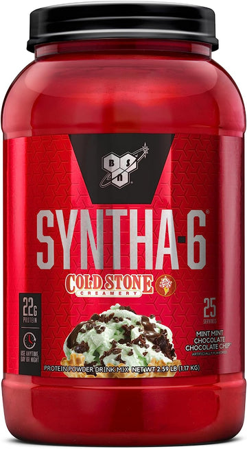 BSN Syntha-6 Whey Protein Powder, Cold Stone Creamery- Mint Mint Choco