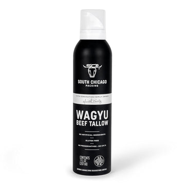 South Chicago Packing Wagyu Beef Tallow Spray, Umami-Rich, Flavorful, Perfect For Sauteing, Stir-Frying And Grilling, Nonstick Cooking Oil, 7 Fl Oz