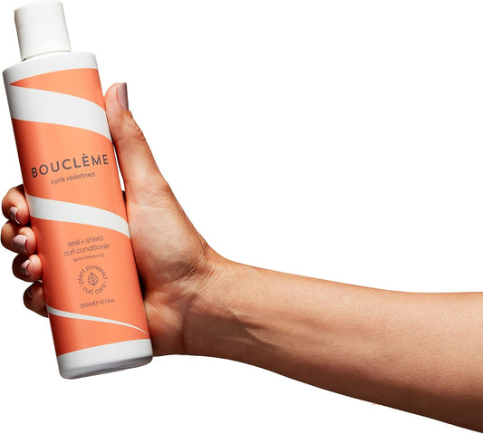 Bouclème Seal + Shield Curl Cream - Lightweight Curl Cream To Protect Against Humidity - 96.98% Naturally Derived Ingredients And Vegan - 300Ml, White
