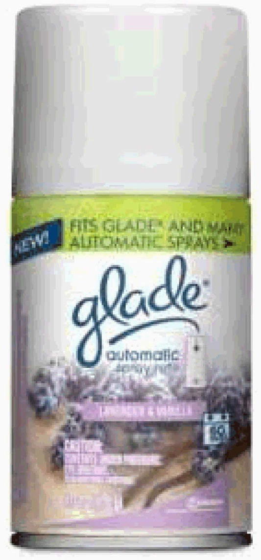 Glade Automatic Spray Refill, Air Freshener for Home and Bathroom, Lavender & Vanilla, 6.2 Oz : Health & Household