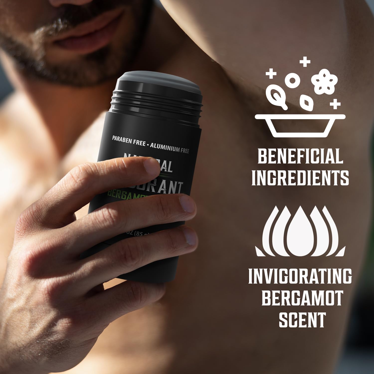 Viking Revolution Bergamot Deodorant for Men - Natural Deodorant for Men Charcoal Deodorant Men with Shea Butter, Coconut Oil, Baking Soda, Beeswax - Mens Deodorant Aluminum Free (3oz) : Beauty & Personal Care