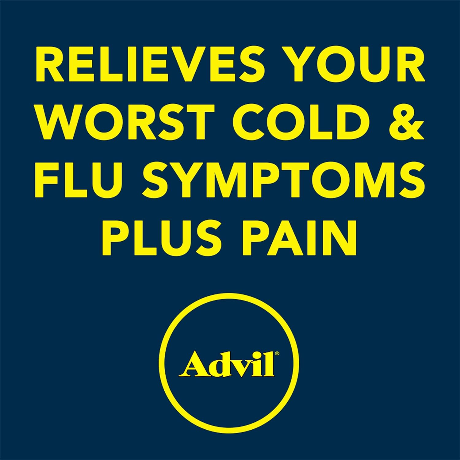 Advil Multi Symptom Cold and Flu Medicine, Cold Medicine for Adults with Ibuprofen, Phenylephrine HCL and Chlorpheniramine Maleate - 20 Coated Tablets : Health & Household