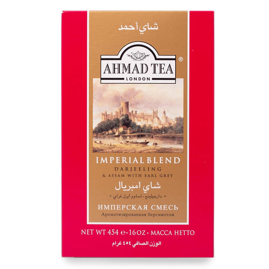 Ahmad Tea Black Tea, Imperial Blend Loose Leaf, 454G - Caffeinated & Sugar-Free