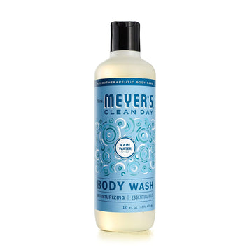 Mrs. Meyer'S Clean Day Moisturizing Body Wash For Women And Men, Biodegradable Shower Gel Formula Made With Essential Oils, Rain Water, 16 Oz
