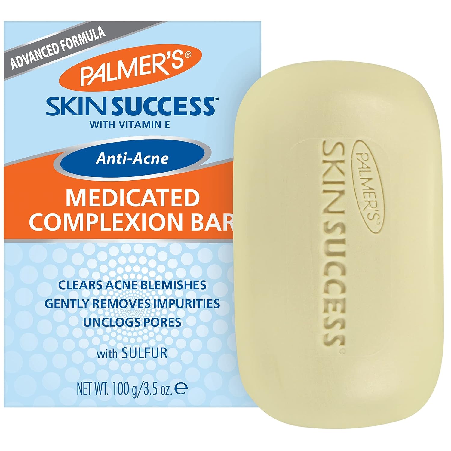 Palmer's Skin Success Eventone Medicated Anti-Acne Complexion Soap Bar, 3.5 Ounces (Pack of 12)
