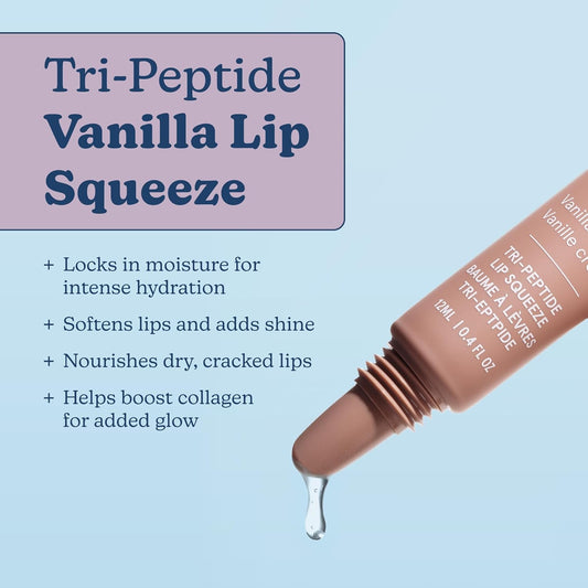 Blume Tri-Peptide Toffee Soft Brown Tinted Lip Balm - Superbalm Lip Moisturizer With Shea Butter And Squalane To Deeply Hydrate & Heal Dry, Cracked Lips - Cruelty Free & Vegan Lip Plumper (0.4 Fl Oz)