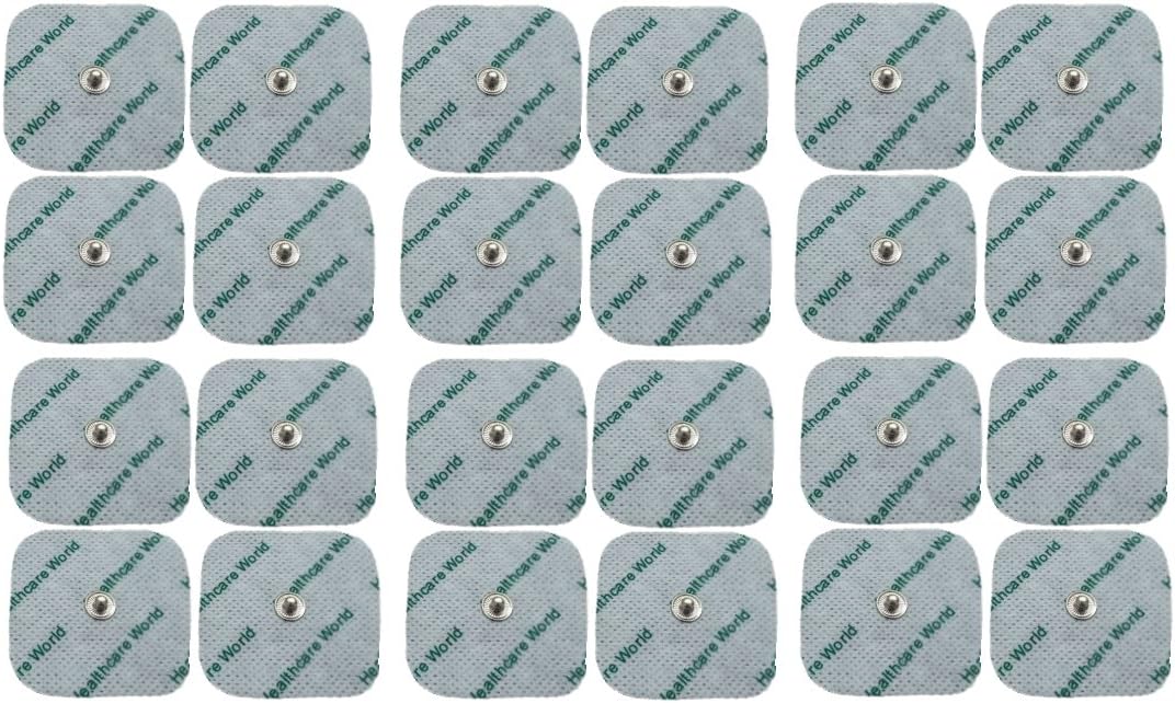 Electrode Tens Stud Pads Set Of 24 For Tens Ems Machine
