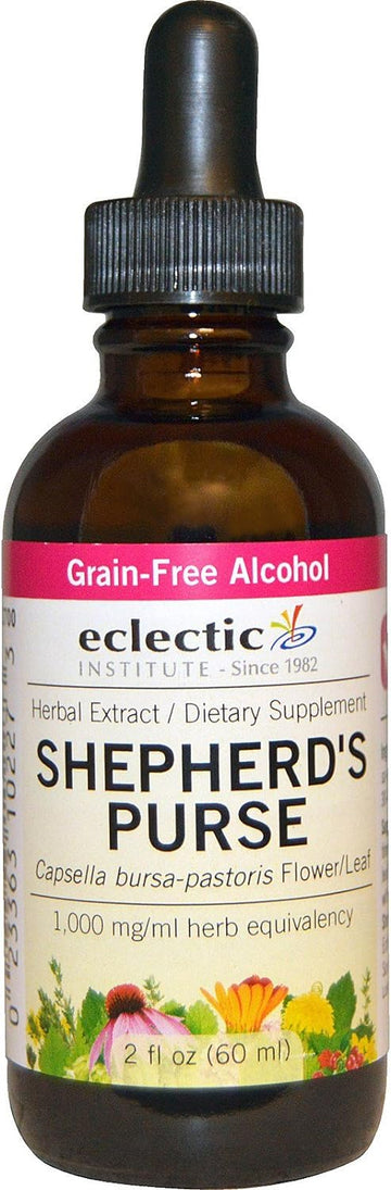 ECLECTIC INSTITUTE Shepherd's Purse Extract | Supports Digestive Gastrointestinal Health | 2 fl oz (60 ml)