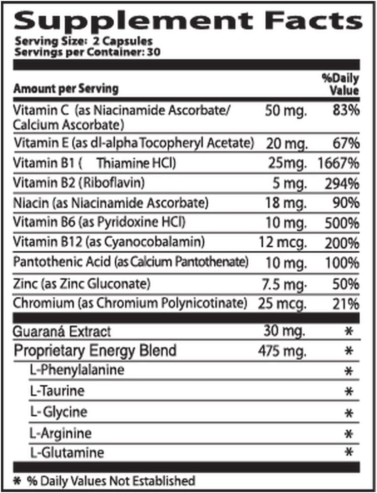 Neurobion Energy + Neurobion High Potency Dietary Supplement Special Blend Of Amino Acids, Vitamins B1- B6- & B12 + Zinc : Health & Household
