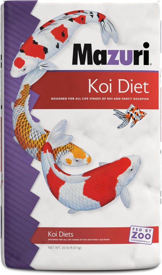 Mazuri | Koi Floating Platinum Nuggets| 20 Pound (20 Lb.) Bag