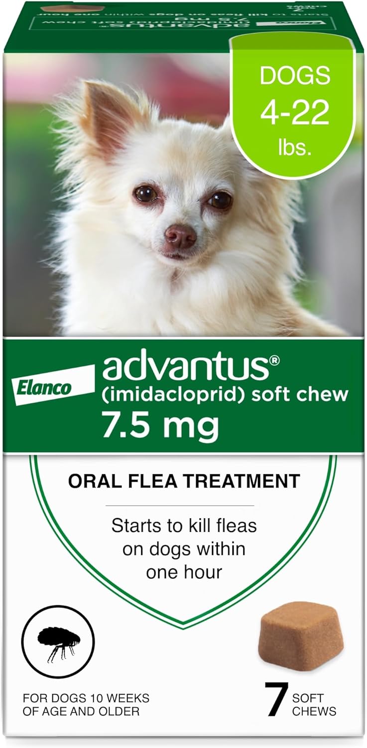 Dog Advantus Chewable Flea Treatment for Dogs 4 - 22 lbs. | 7 ct
